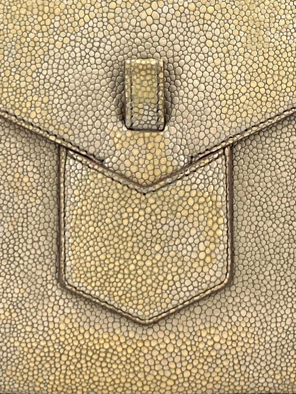 🤎  YSL VINTAGE TEXTURED LEATHER ENVELOPE CLUTCH BAG 🤎 - Picture 6 of 8